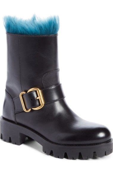 prada genuine shearling lined boot